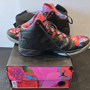 Air Jordan Melo M10 Black and Red Sneakers